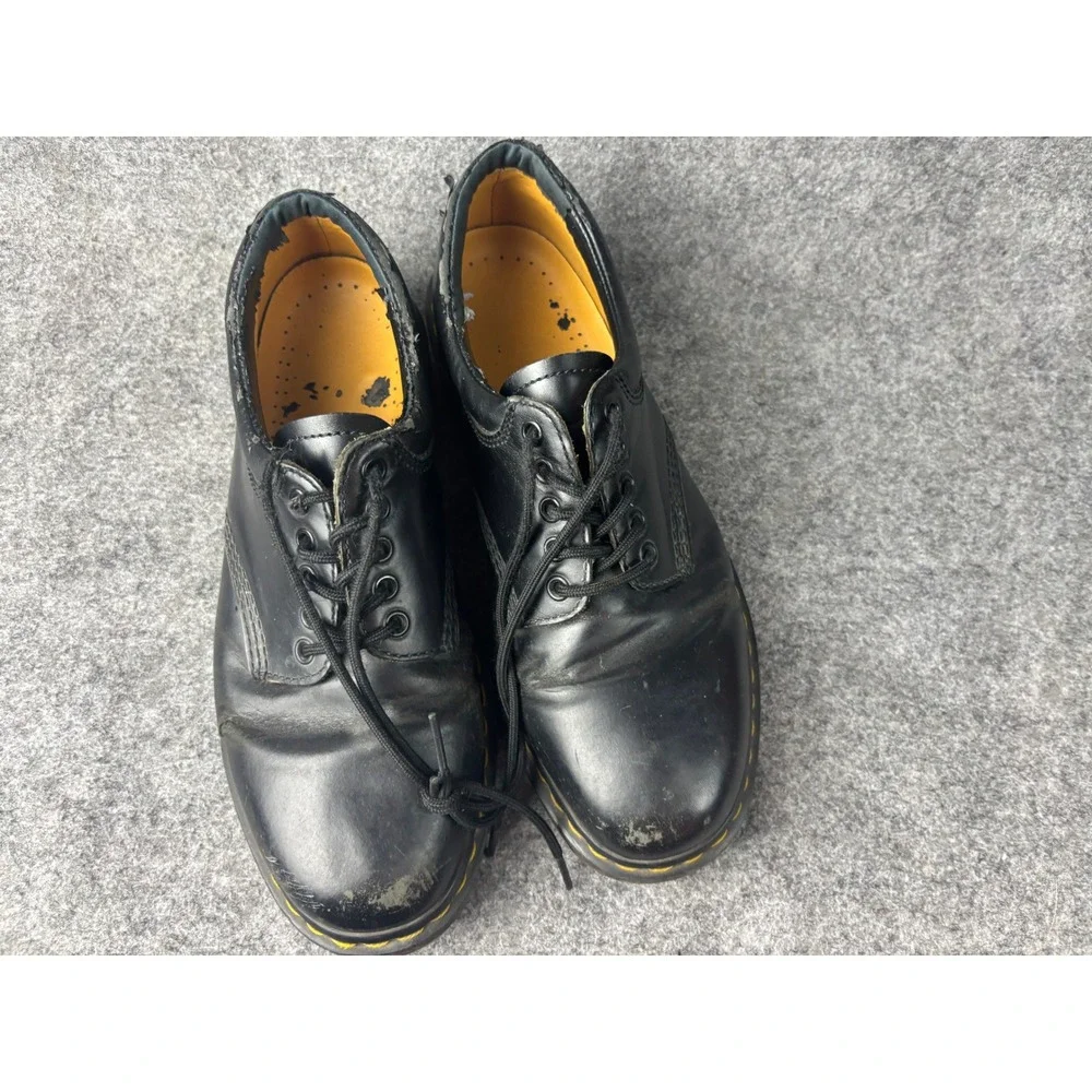 Dr. Martens 8053 Oxford Shoes Mens 10 Black Leather Padded Collar 11849